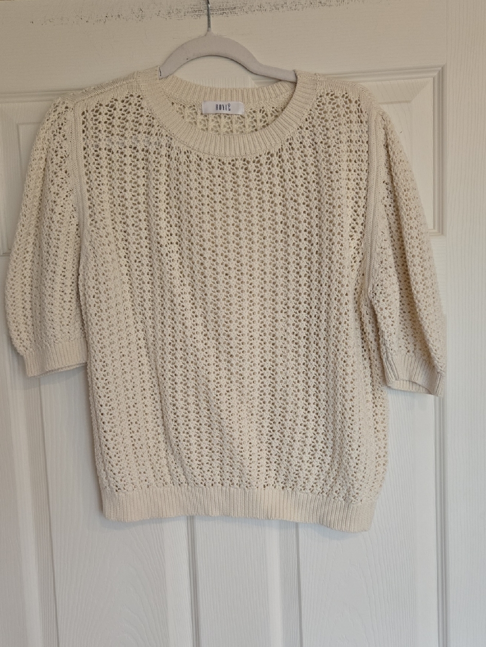 Ivory open knit